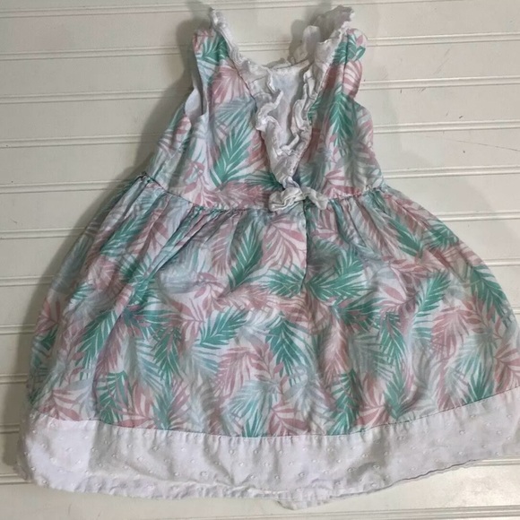 Tommy Bahama Kids Toddler Girls Tropical Palm Leaves Sun Dress Size 3T - Picture 9 of 12
